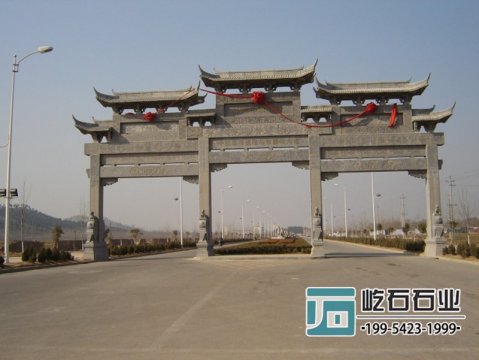 安裝村(cūn)口石牌樓的作用